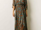 Bump Friendly | Kia Kimono Maxi Dress Dusty Blue Floral – Baltic Born Womens