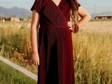 Flower Girl | Youth Athena Pleated Maxi Dress Mulberry – Baltic Born Womens