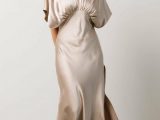 Mother Of The Bride | Anita Satin Dress Champagne – Baltic Born Womens