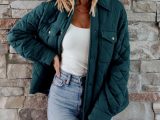 Outerwear | Nadia Button Up Jacket Emerald – Baltic Born Womens