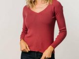 Sweaters | Lewis Knit Sweater Top Berry – Baltic Born Womens