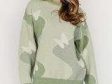 Sweaters | Mariposa Sweater Sage Multi Print – Baltic Born Womens