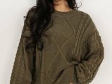 Sweaters | Mona Knit Sweater Olive – Baltic Born Womens