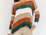 Sweaters | Otto Stripe Knit Sweater Ivory Multi – Baltic Born Womens