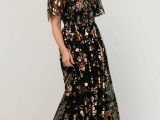 Tulle | Cassandra Tulle Maxi Dress Black Blossom – Baltic Born Womens