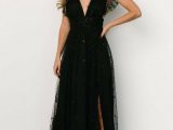Tulle | Nova Shimmer Maxi Dress Black – Baltic Born Womens